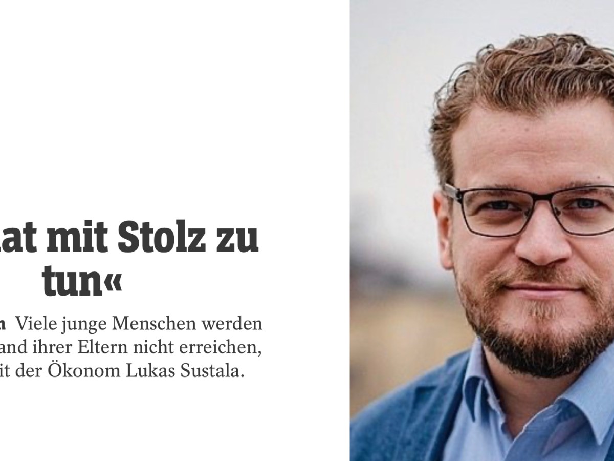Spiegel-Interview: „ Es hat mit Stolz zu&nbsp;tun“